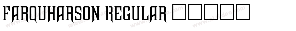 Farquharson Regular字体转换